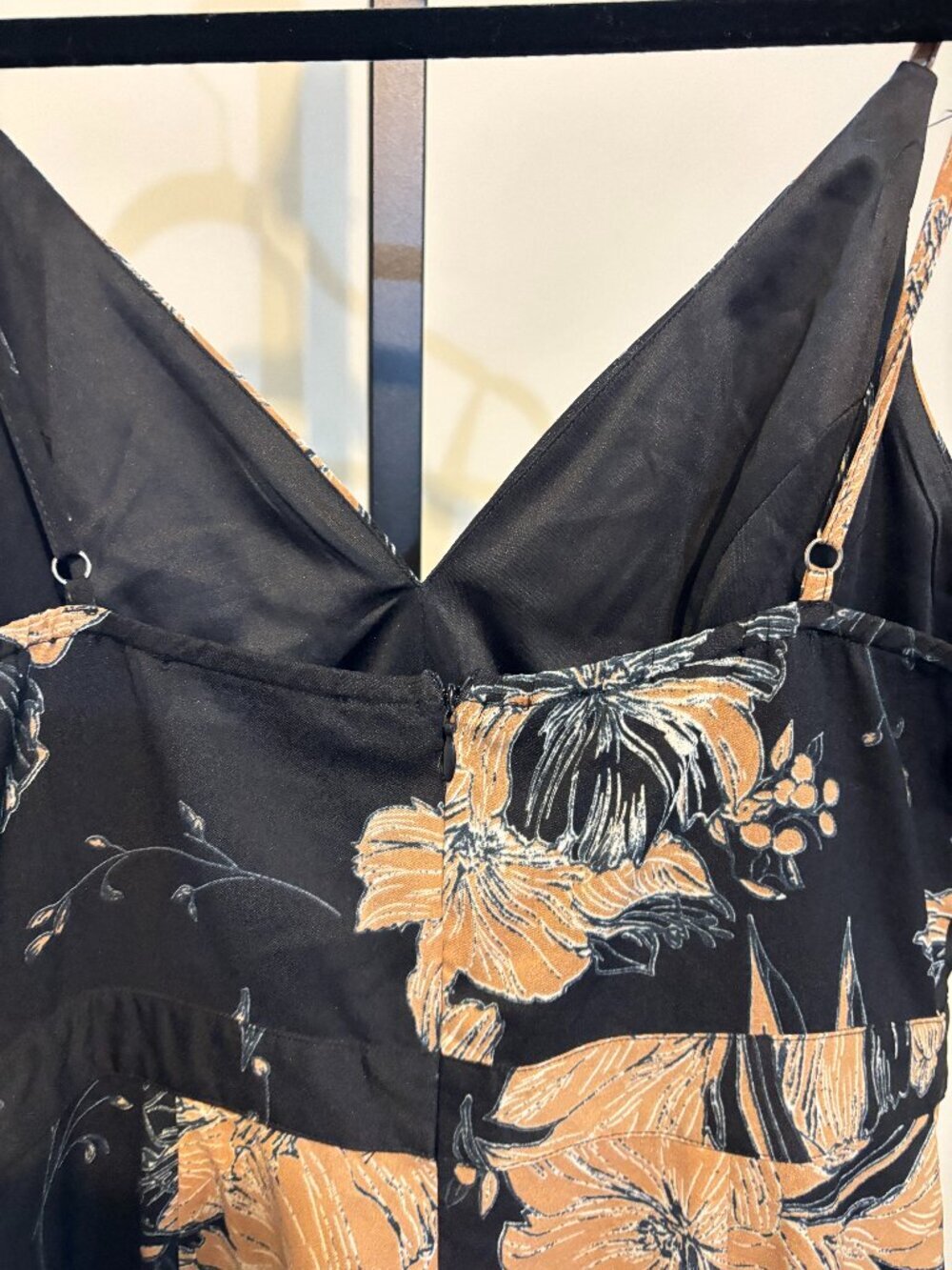 Lulus Darling Daylily Black Floral Ruffle Hi Low Hem Maxi Dress - Picture 11 of 12